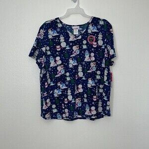 Scrub Star Women's Penguin Playtime Nursing Scrubs Top Plus 3XL